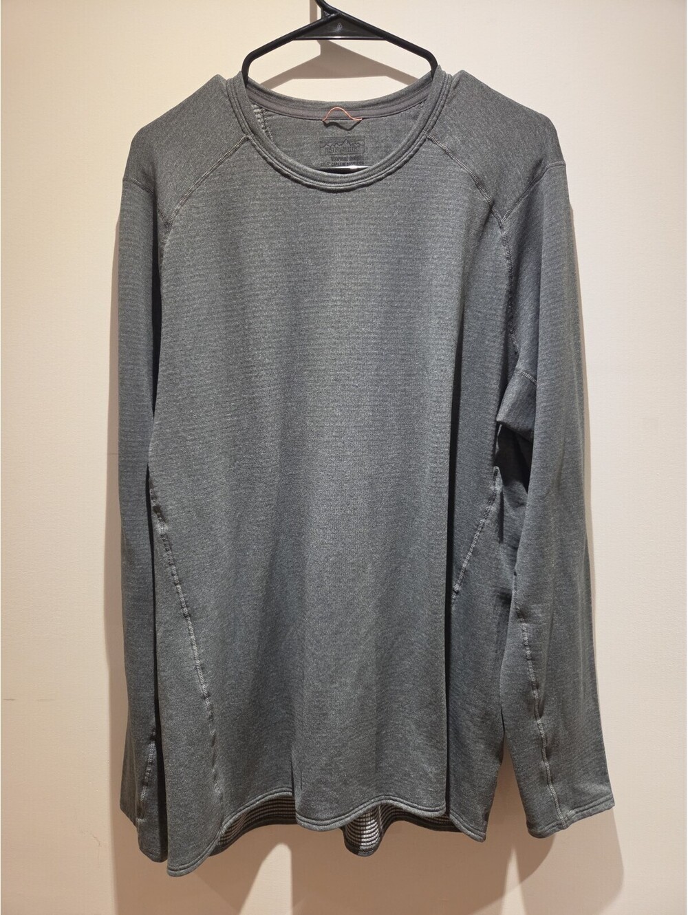 Patagonia Capilene Thermal Weight Shirt Mens XXL Gray Long Sleeve Base Layer